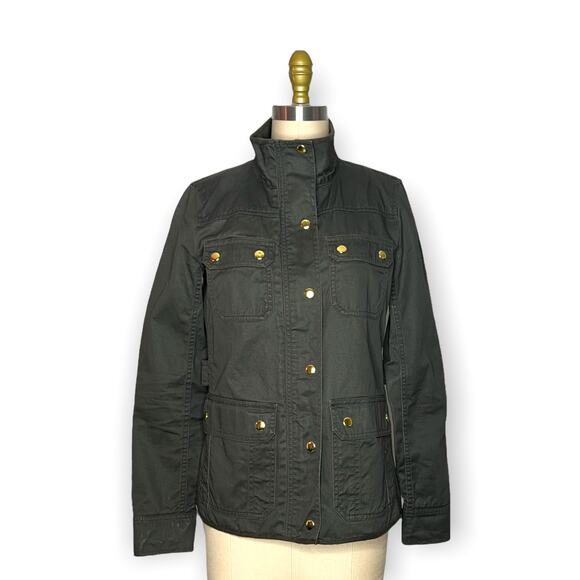 J. Crew Downtown Field Jacket size XS Mossy Brown - Picture 7 of 16
